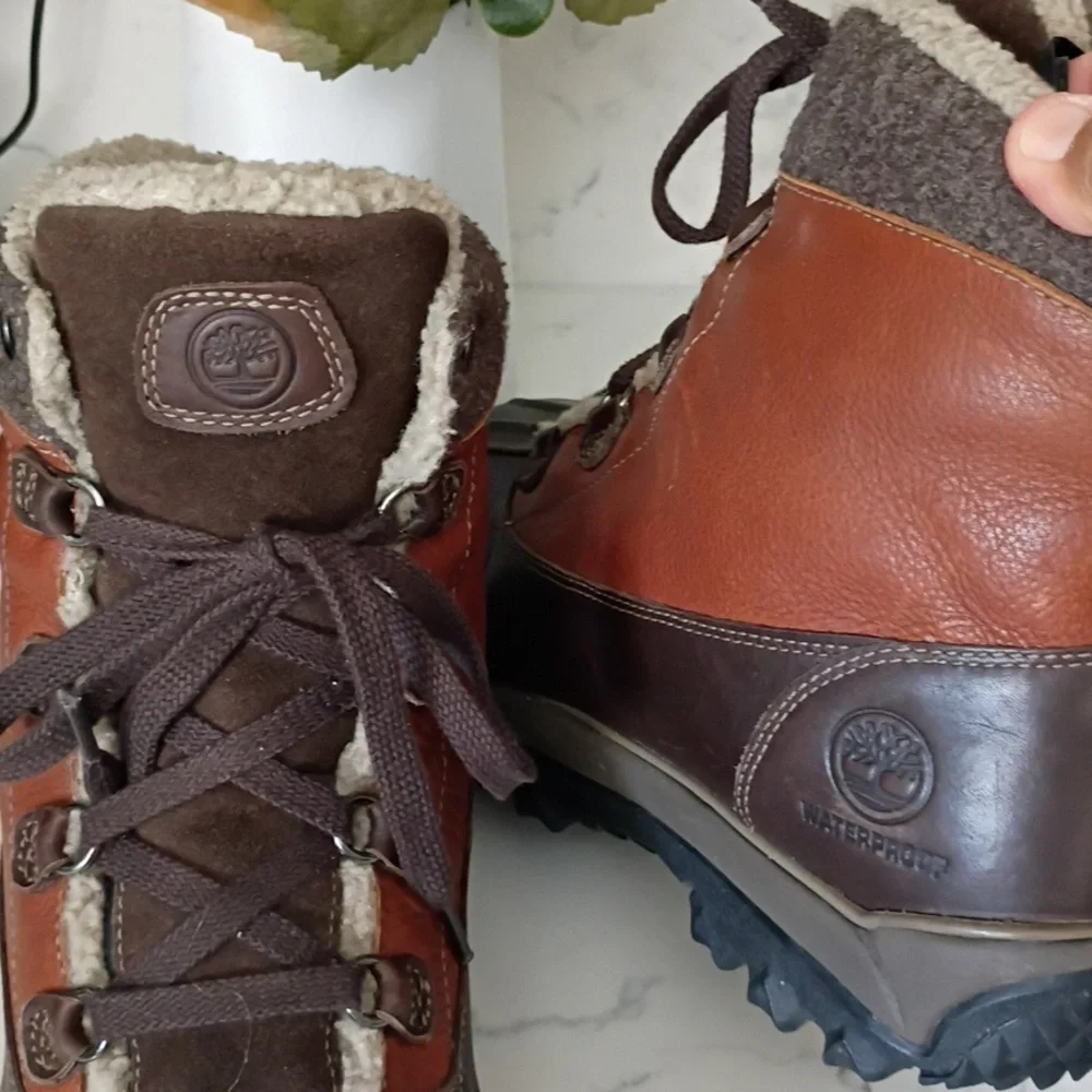 TIMBERLAND WATERPROOF LEATHER BOOTS FOR MEN
